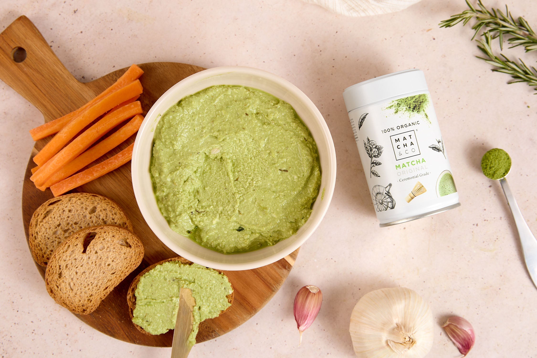 Dip de alho e matcha – Matcha & CO